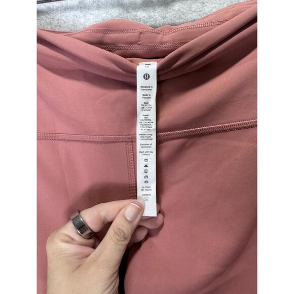 NWT Lululemon SoulCycle Brier Rose Winder Train Tight 25" Pockets Size 10 Women - Picture 7 of 8